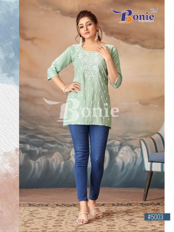 Bonie Daisy Vol 5 Lucknowi Designed Rayon Short Tops Collection